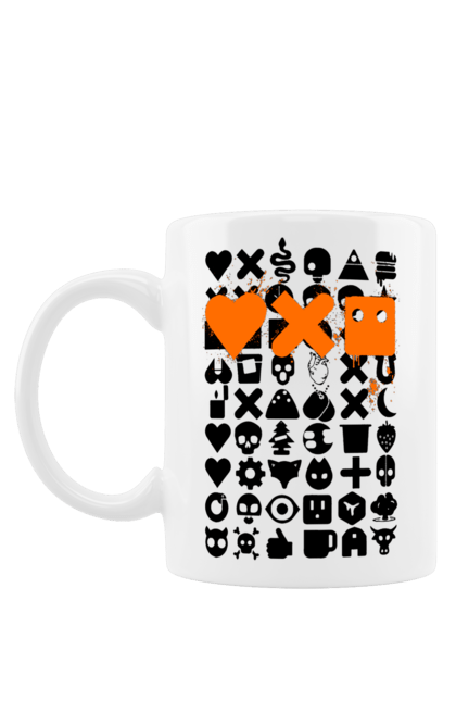 Чашка з принтом "Роботизація". Robot, життя роботів, код, код машин, кохання машин, любов роботів, роботи та кохання, роботи у житті, роботизоване кохання. 2070702