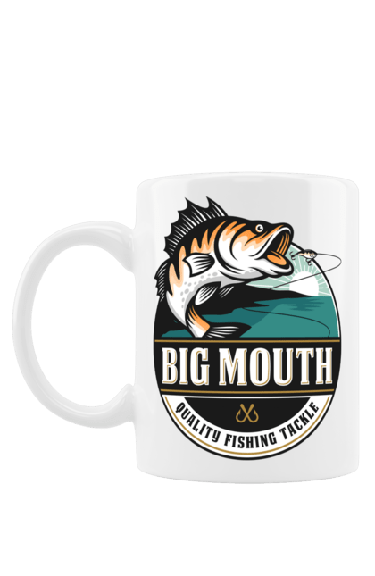 Чашка з принтом "Рибалка". Вилика рибалка, рибалка, хоббі. 2070702