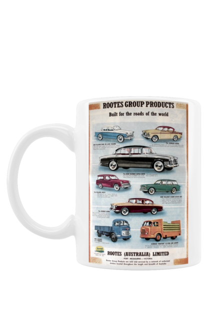 Чашка з принтом "Аутомобільйо". Rootes, rootes (australia) limited, rootes group, rootes group products. 2070702