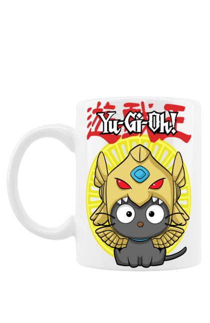 Чашка з принтом "Yu Gi Oh! Чококет". Chococat, hello kitty, yu gi oh, yu-gi-oh, аніме, бренд, персонаж, хелло кітті, чококет. 2070702