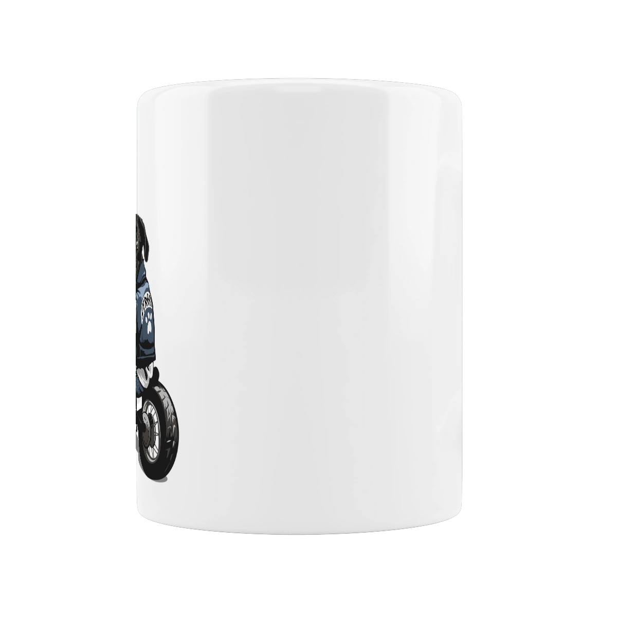 Мопс на мотоциклі