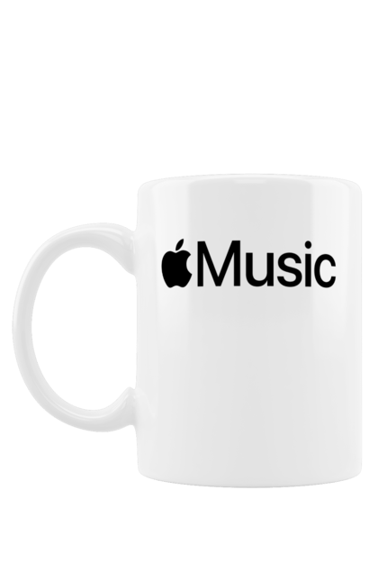 Чашка з принтом "APPLE MUSIC". Apple, apple music, music, айфон, яблуко. futbolka.stylus.ua