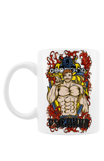 Чашка з принтом "Сім Смертних Гріхів Есканор". Escanor, seven deadly sins, аніме, есканор, комедія, манга, пригоди, сім смертних гріхів, фентезі. 2070702