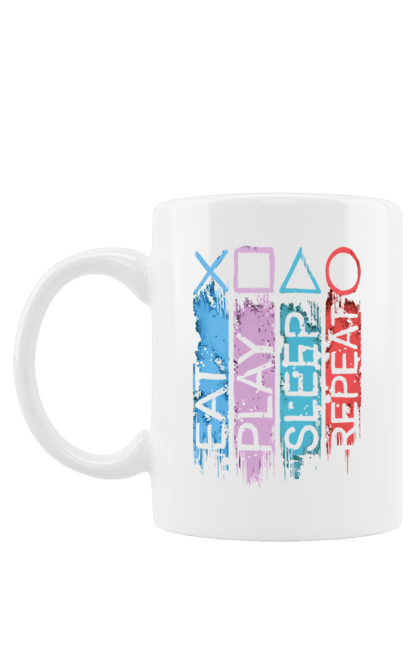 Чашка з принтом "Геймпад". Playstation, sony, геймпад, гра, джостик. 2070702