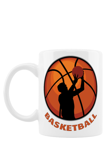 Чашка з принтом "Гра Баскетбол". Баскетбол, баскетболіст, гра баскетбо, фаворит. futbolka.stylus.ua