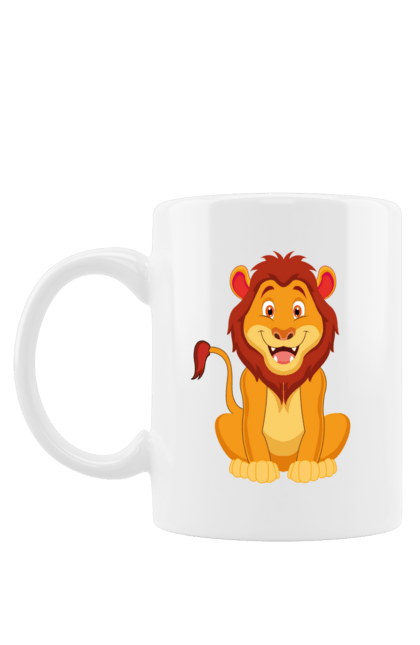 Чашка з принтом "Король Лев". Дитячий, лев, левеня, мультфілм, подарунок. CustomPrint.market