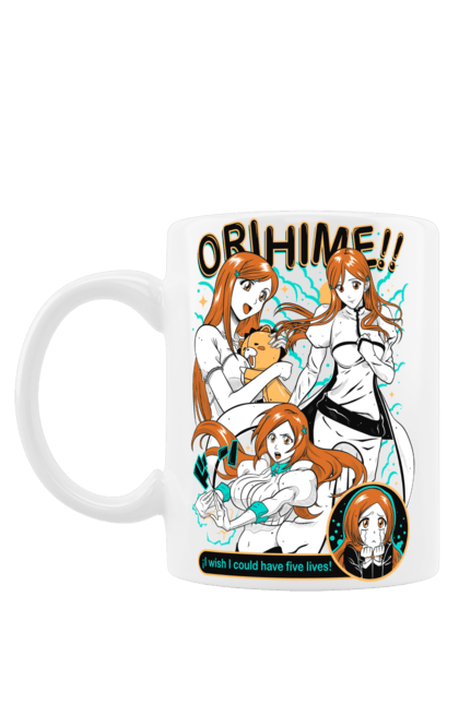 Чашка з принтом "Бліч Іноуе Оріхіме". Anime, bleach, manga, orihime inoue, аніме, бліч, іноуе оріхіме, манга. 2070702