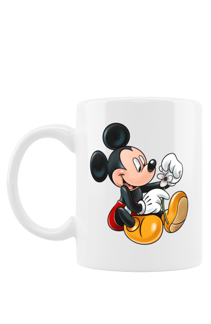 Mug with prints Mickey Mouse. Cartoon, disney, mickey, mickey mouse. 2070702