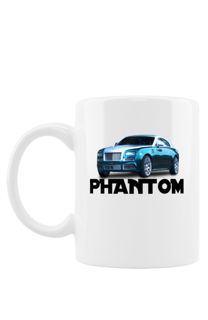 Чашка з принтом "Ролс ройс". Авто, автомобіль, люкс клас, ролс ройс, седан, фантом. 2070702