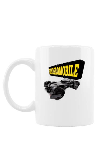 Чашка з принтом "Бандеромобіль". Авто, авто бандери, автомобіль, бандеромобіль, бетмен, бетмобіль, військове авто, супер машина. 2070702