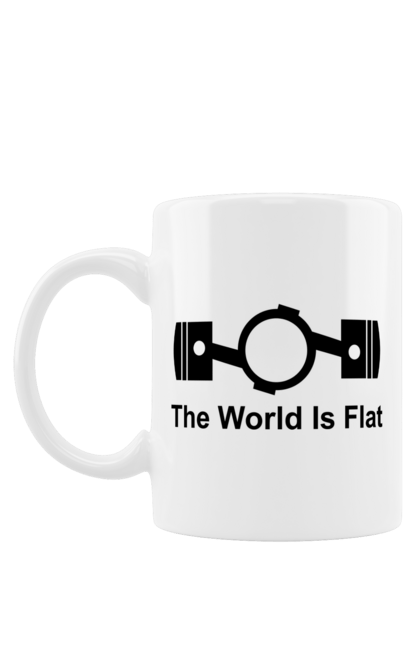 Чашка з принтом "World Flat". Авто, деталь. 2070702