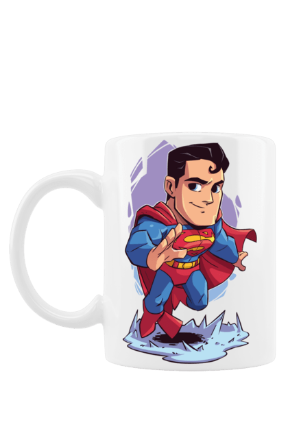 Чашка з принтом "Супермен". Dc comics, shazam, лють богів, супермен, шазам. CustomPrint.market