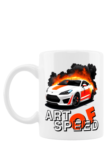 Чашка з принтом "Швидкість". Авто, автомобіль, автомобільний, гонка, швидкість. 2070702