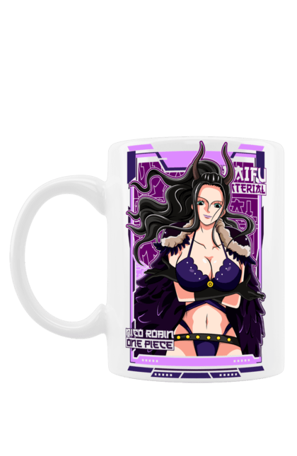 Mug with prints One Piece Nico Robin. Anime, devil child, manga, nico robin, one piece, straw hat pirates. 2070702