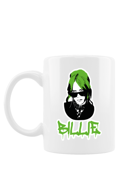 Чашка з принтом "Billie Eilish". Активістка, біллі айліш, мизукант, права, співачка, тварини. 2070702