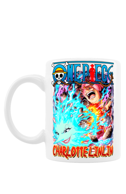 Mug with prints One Piece Charlotte. Anime, charlotte, charlotte linlin, manga, one piece, straw hat pirates. 2070702