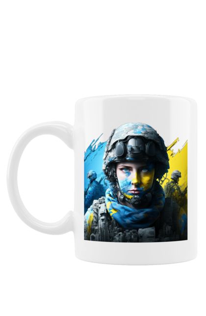 Чашка з принтом "ЗСУ". Армія, армія україни, зсу, перемога, прапор україни, тризуб україни, україна. aslan