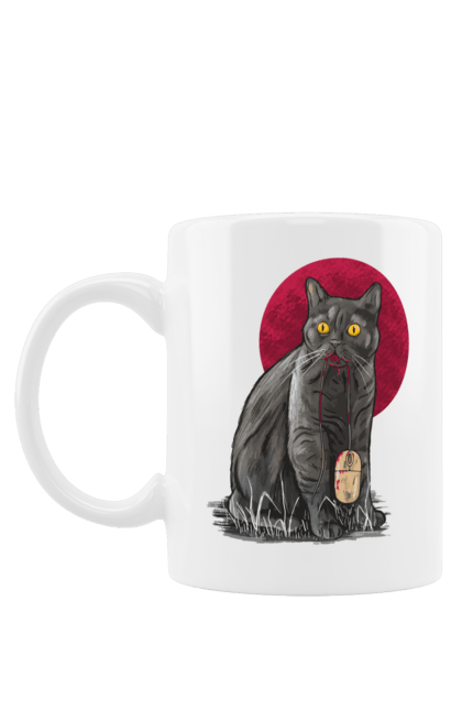 Чашка з принтом "Кот програміст та мишка 404 День програміста". 404, andoid, aws, backend, c++, cloud, css, data, dev, devops, frontend, git, github, go, golang, google, html, ios, java, jquery, js, linux, nodejs, php, python, react, science, script, web, ай ті, айтішник, геймер, гик, кит, клавиши, код, комп, мем, мишка, ошибка, пародия, програміст, смешное, хакер. 2070702