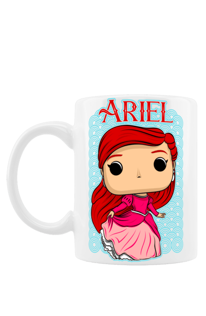 Чашка з принтом "Аріель". Ariel, little mermaid, аріель, казка, принцеса, русалонька, русалочка. 2070702