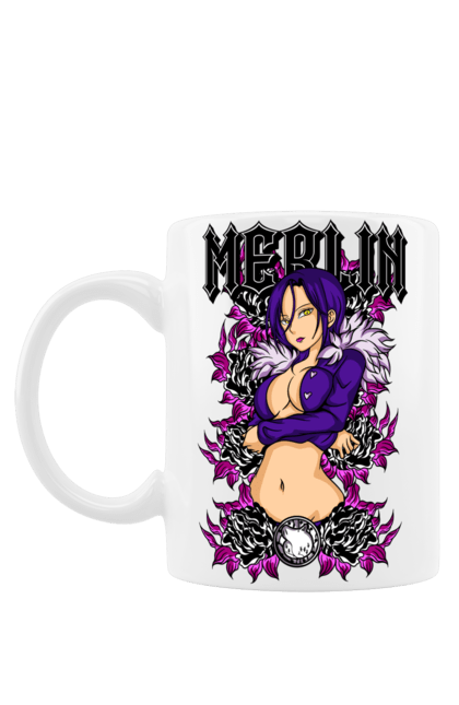 Mug with prints Seven Deadly Sins Merlin. Adventures, anime, comedy, fantasy, manga, merlin, seven deadly sins. 2070702