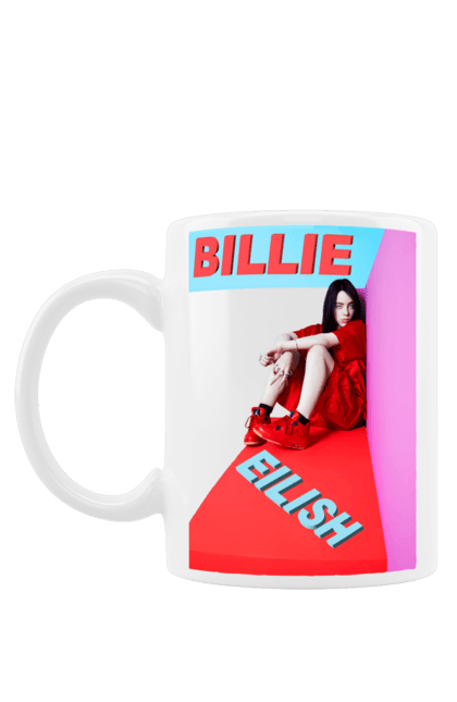 Чашка з принтом "Біллі Айліш". Біллі айліш, логотип біллі айліш, принт біллі айліш, співачка біллі айліш. 2070702