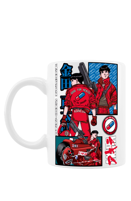 Mug with prints Akira Shotaro Kaneda. Akira, anime, cyberpunk, manga, shotaro kaneda. 2070702