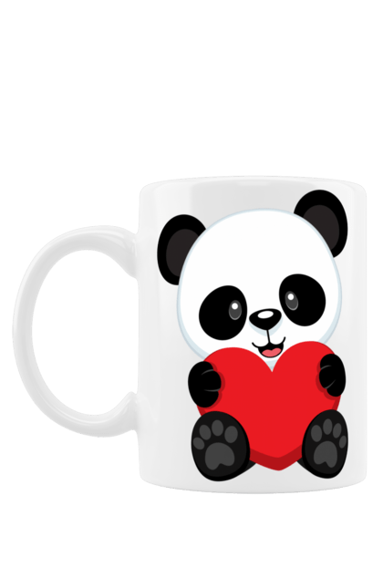 Чашка з принтом "Панда". Panda, медведь, мишка, панда. Milkstore