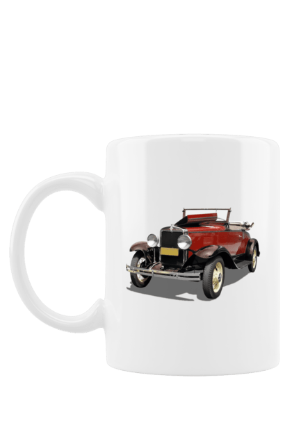 Чашка з принтом "Авто.4". Авто, професійне фото, ретро авто, фото, червона гамма барв. 2070702