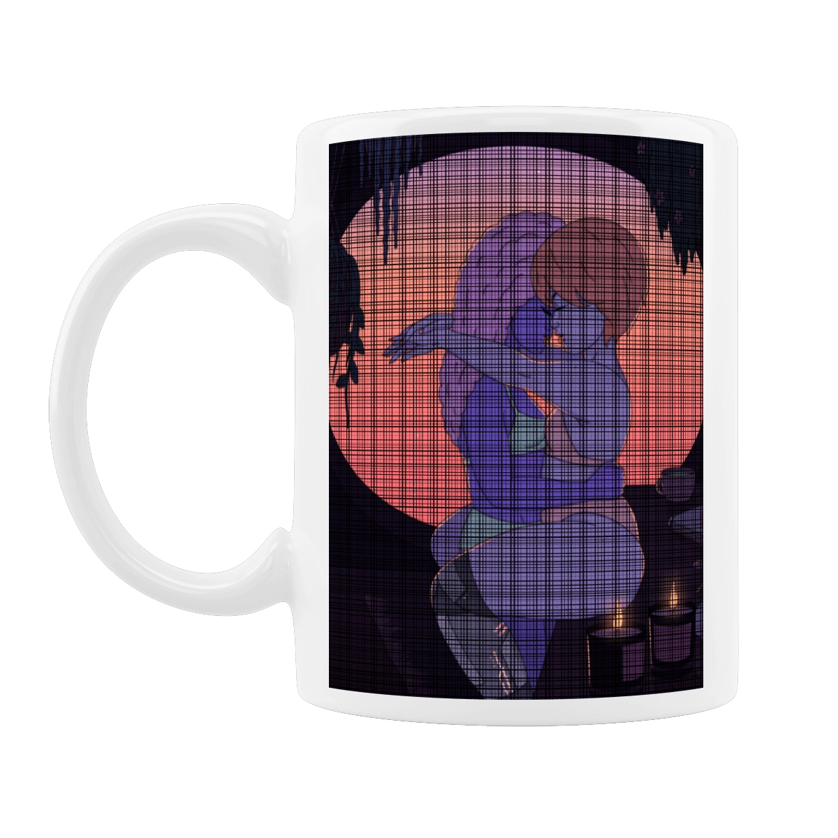 Purple Girls Hugging