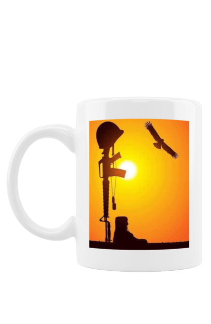 Чашка з принтом "Патріот". Воля армия, мир, оружие, патриот, украина. aslan