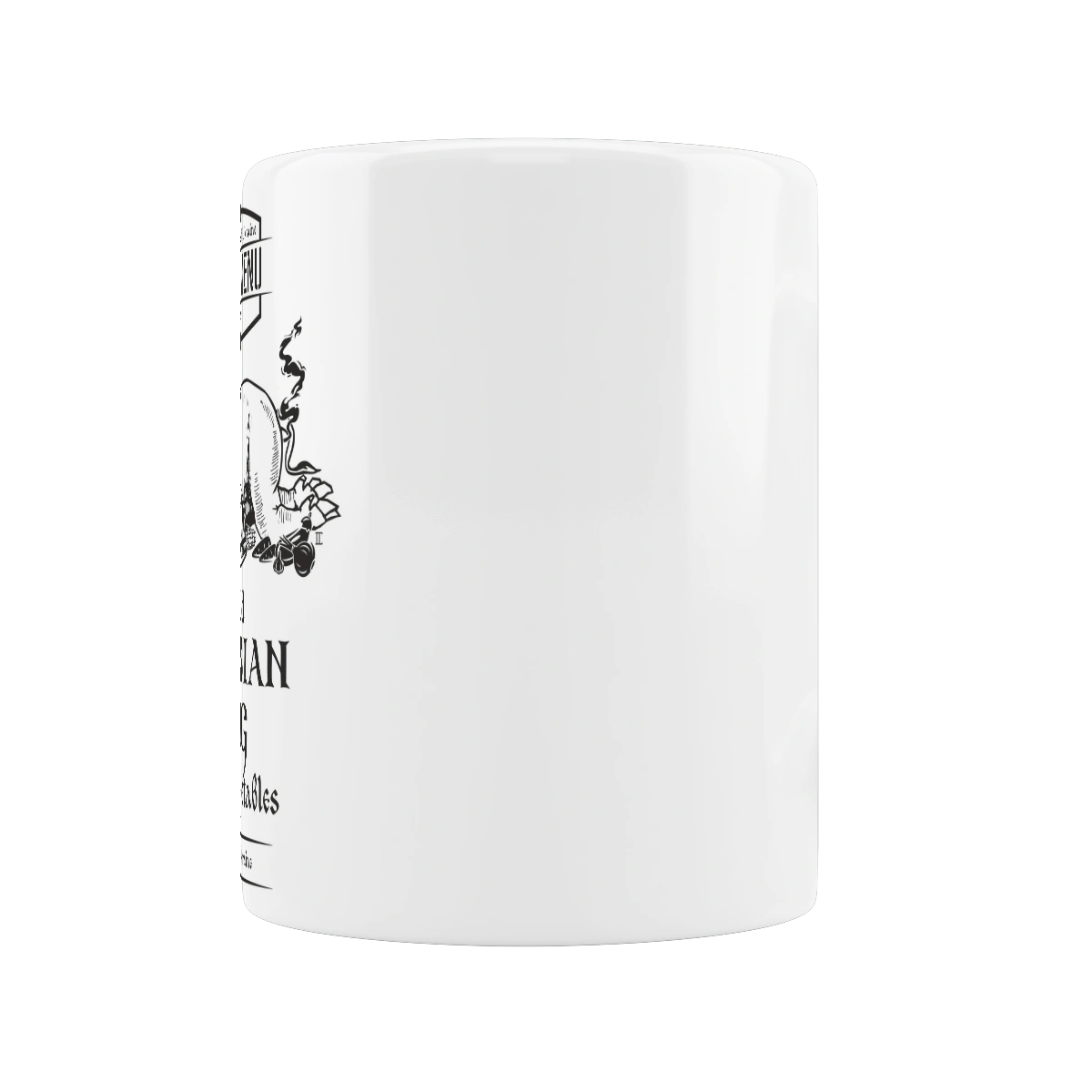 Fried russian pig. (light background) In English