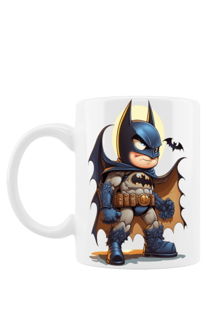 Чашка з принтом "Бетмен". Бетмен, всесвіт дц, готем, летюча миша, персонаж, супергерой. CustomPrint.market