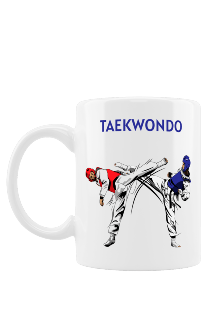 Чашка с принтом Тхэквондо. Taekwondo, боевое искусство, корея, спорт, таэквондо, тренировка. 2070702