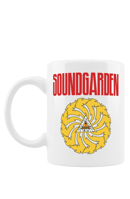 Чашка с принтом Soundgarden. Sound garden, soundgarden, альтернативный рок, гранж, группа, метал, музыка, рок, хард-рок. 2070702