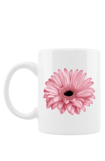Чашка з принтом "Рожева Квітка, Гербера". Гербера, квітка, рожева квітка. futbolka.stylus.ua