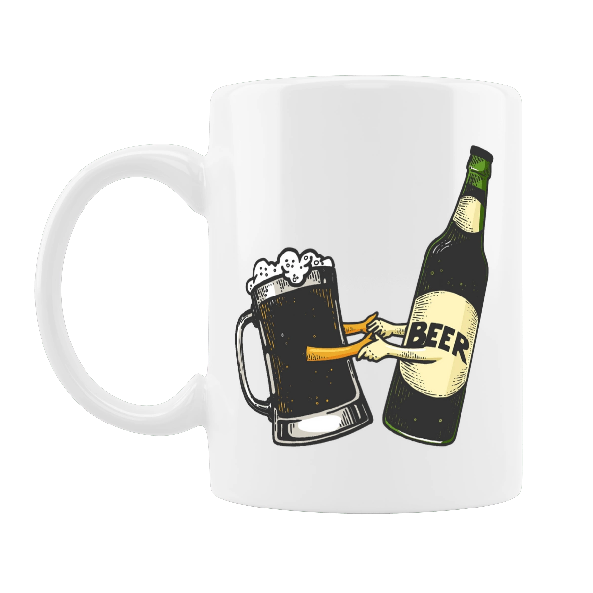 Bottle Of Beer With A Glass Of Beer