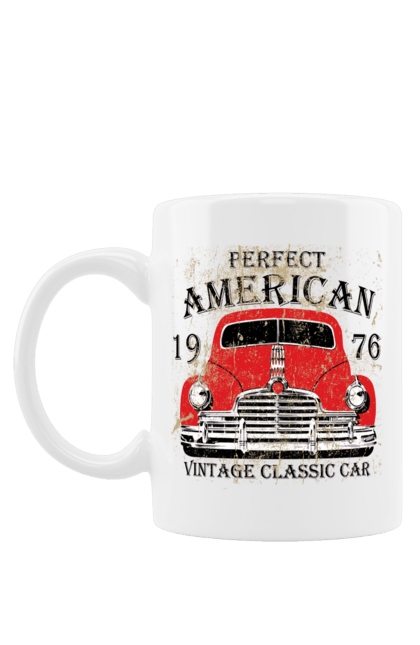 Чашка з принтом "Машина вінтаж, 1976". 1976, вінтаж, машина. 2070702