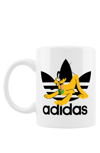 Чашка з принтом "Adidas Плуто". Adidas, pluto, адідас, мультсеріал, плуто, серіал, собака. 2070702