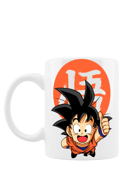 Mug with prints Dragon Ball Son Goku. Anime, dragon ball, goku, manga, son goku, tv series. 2070702