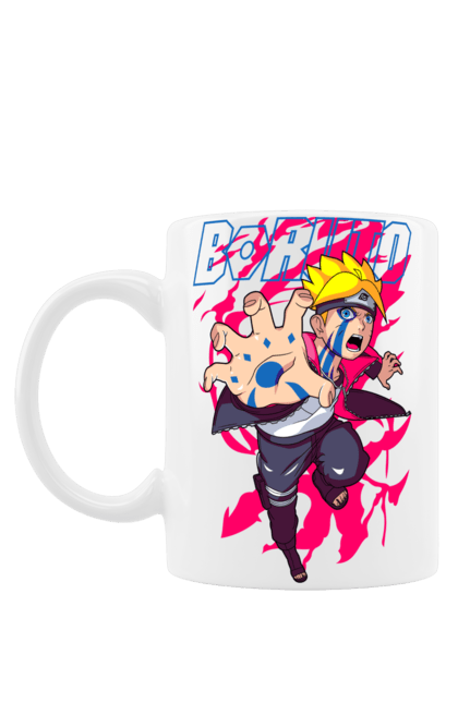 Mug with prints Boruto. Anime, boruto, enemies, manga, neon, tv series. 2070702