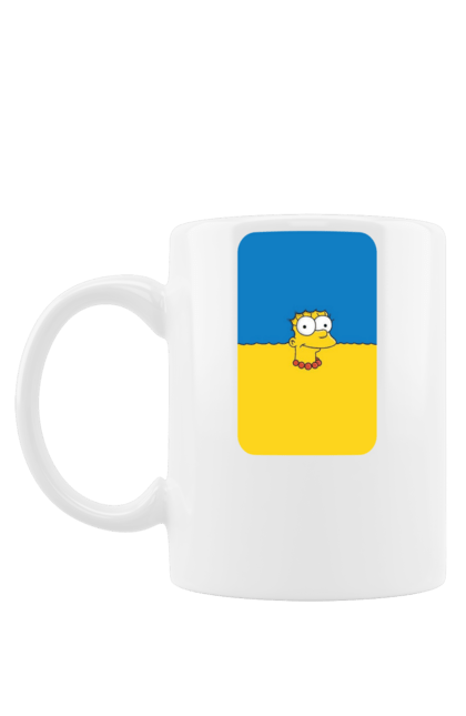 Чашка з принтом "Марч сімсон". Марч сімсон, мультфільм, прапор україни, символіка, сімсони. Print Shop