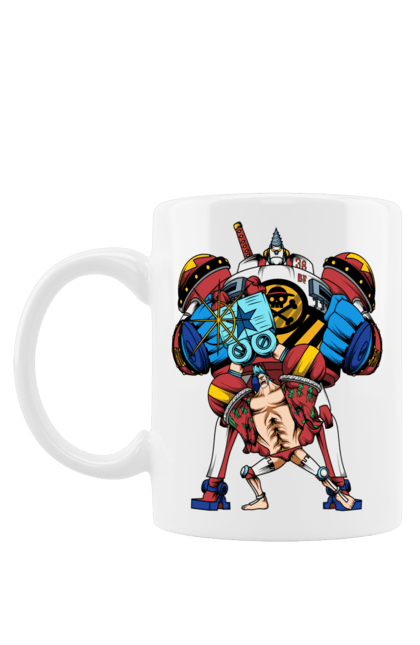 Mug with prints One Piece Franky. Anime, franky, iron man, manga, one piece, straw hat pirates. 2070702