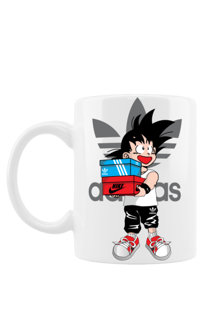 Чашка с принтом Adidas Сон Гоку. Adidas, anime, dragon ball, son goku, адидас, аниме, гоку, жемчуг дракона, манга, сон гоку. 2070702