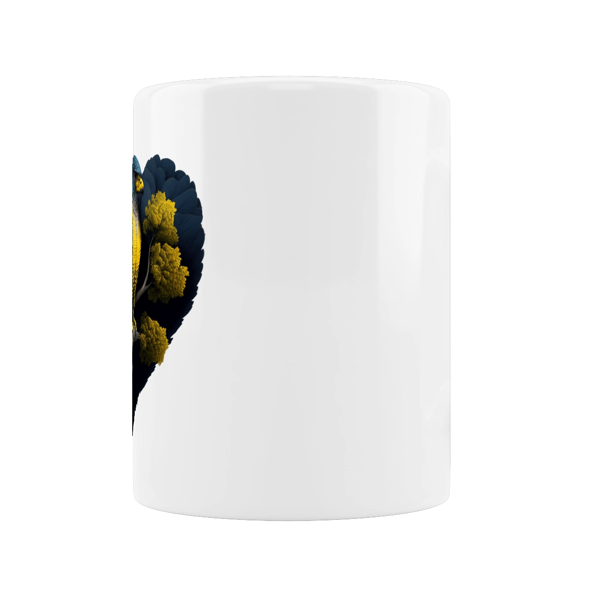 Blue and yellow falcon