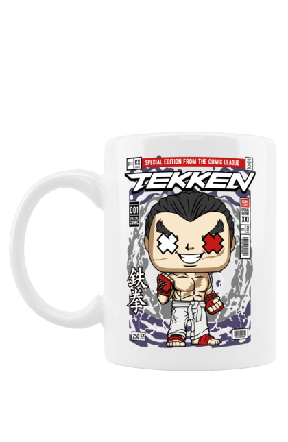Чашка з принтом "Tekken". Capcom, nintendo, tekken, боротися, вуличний боєць, гра, японія. Funkotee