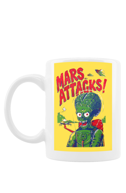 Чашка з принтом "Марс атакує". Film, гумор, інопланетяни, кінофантастика, комедія, комікс, марс атакує. futbolka.stylus.ua