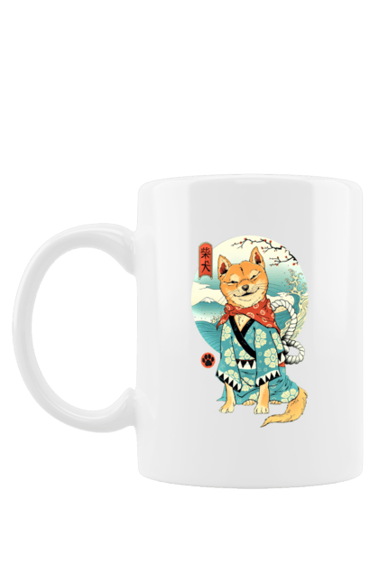 Mug with prints Shiba Inu. Dog, dog lover, doggie, japan, shiba, shiba inu. 2070702