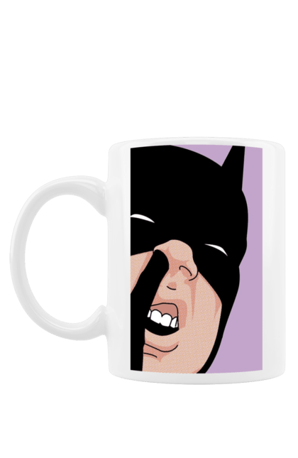 Чашка з принтом "Бетмен". Бетмен, гумор, комікси, смішні принти, супергерої, супермен. CustomPrint.market