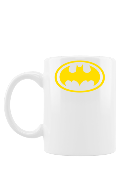 Чашка з принтом "Бетмен". Бетмен, бетнел лого, знак, знак бетмена, лого, символ, супер герой. CustomPrint.market
