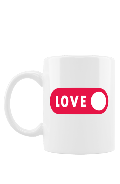 Чашка з принтом "Любов". Для дівчини, для коханого, для пари, закохані, кохання, любов, стосунки. ART принт на футболках